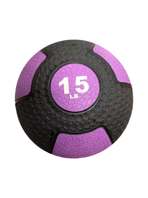 Vist Large View of Product Image Which is New RUBBER MEDICINE BALL 15 LB
