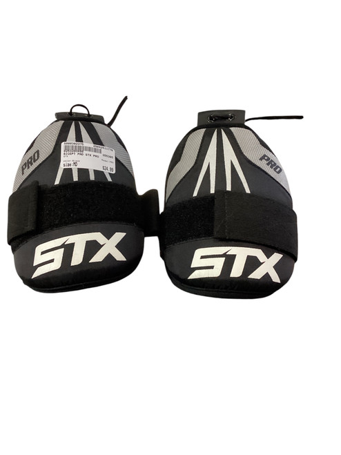 Used STX PRO Lacrosse Arm Pads/Guards Black MD 11776-S000382375