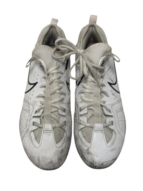 Used Nike HUARACHE 9 VARSITY FD0090-101 Lacrosse Cleats Mens White Size 13 11731-S000137466