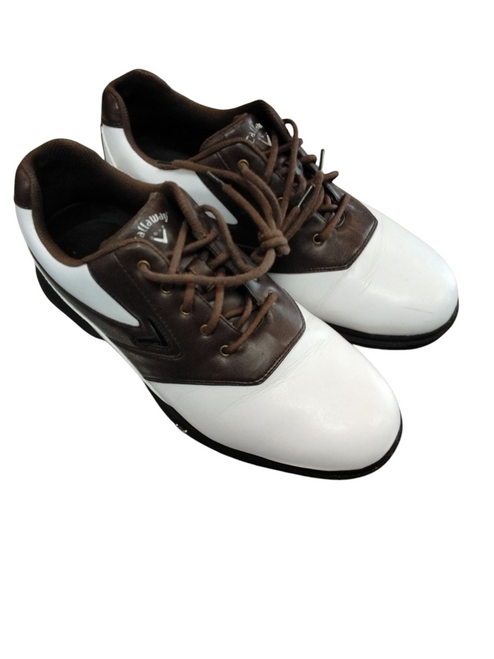 Vist Large View of Product Image Which is Used Callaway Mens Golf Shoes White Senior 9