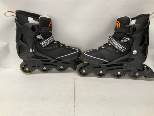 Used Rollerblade BIO DYNAMIC Senior Rec Fitness Skates Black Senior 10 11836-S000025087