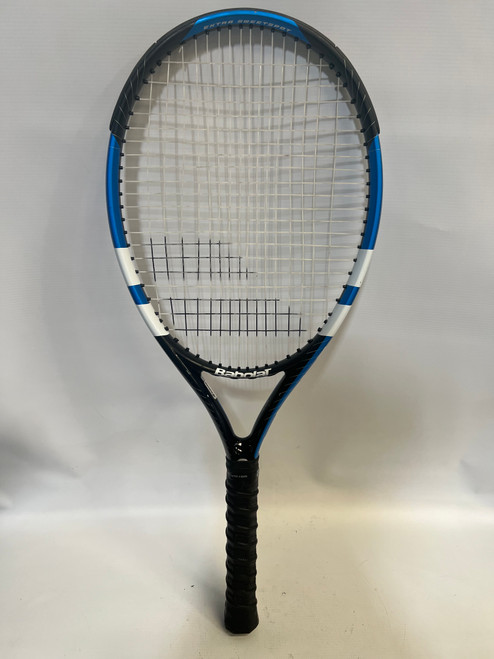 Vist Large View of Product Image Which is Used Babolat BABOLAT DRIVE MAX 110 Adult Tennis Racquet Royal Blue 4 3/8"