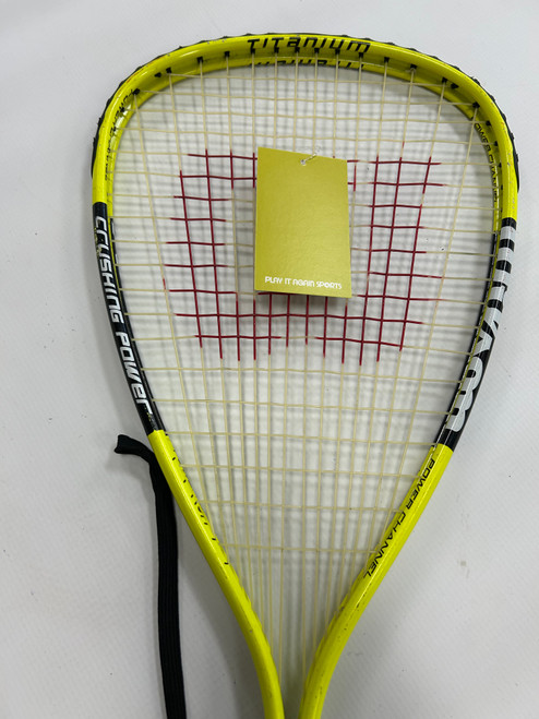 Used Wilson POWER CHANNEL Adult Racquetball Racquet  11844-S000015331