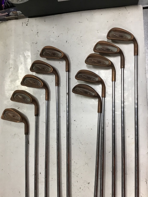 Used Ping EYE 2 BLACK DOT BERLLIUM COPPER Mens Iron Set RH 2I-SW 10242-S000266474