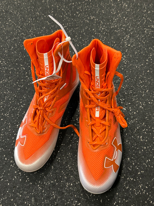 Used Under Armour Adult FB Cleats Orange Senior 10.5 11726-S000279817