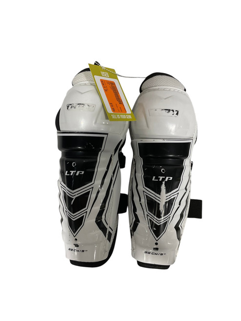 Used CCM LPT Youth Shin Guards White 9" 11847-S000025850