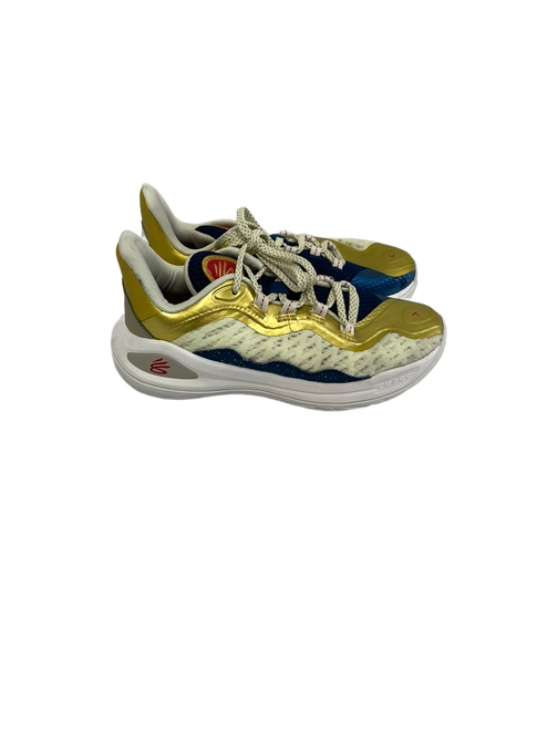 Vist Large View of Product Image Which is Used Curry Jr 4 Gold Basketball Shoes 11692-S000134797