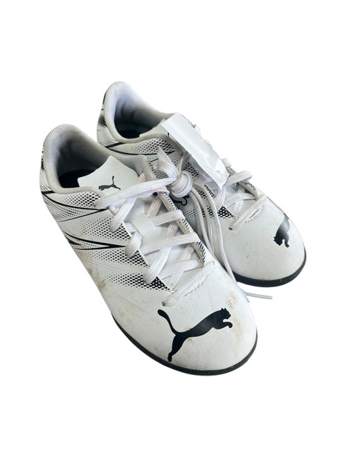 Vist Large View of Product Image Which is Used Puma Soccer Indoor Shoes White Youth 13.0