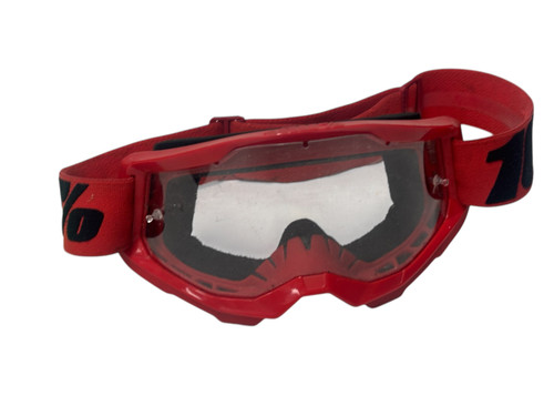 Used 100 PERCENT GOGGLES Adult Motocross Red 11731-S000137644