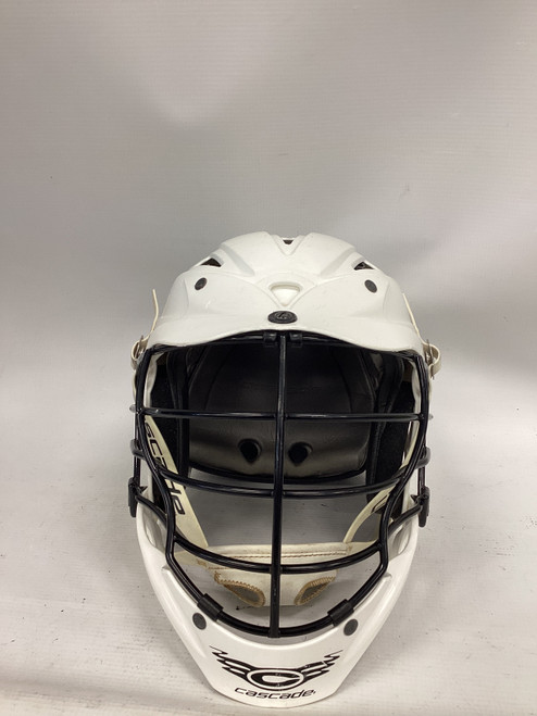 Vist Large View of Product Image Which is Used Cascade CPX-R Lacrosse Helmet White One Size 11851-S000030765