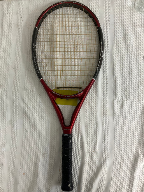 Vist Large View of Product Image Which is Used Dunlop INFERNO Adult Tennis Racquet Red 4 3/8"
