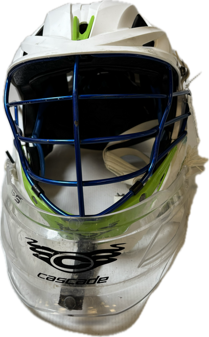 Vist Large View of Product Image Which is Used Cascade XR5 Lacrosse Helmet White MD 11894-S000022308