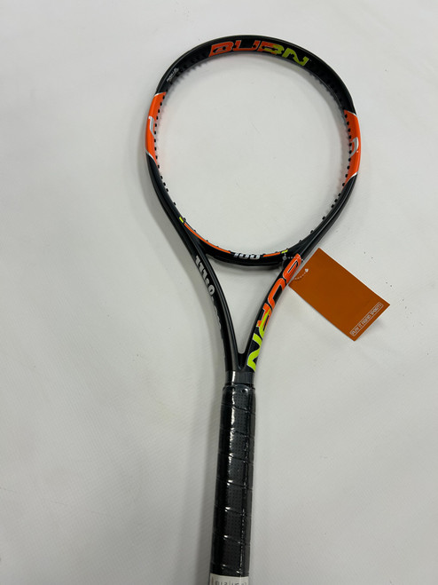 Vist Large View of Product Image Which is NEW Wilson WILSON BURN 100 Adult Tennis Racquet Black 4 5/8"
