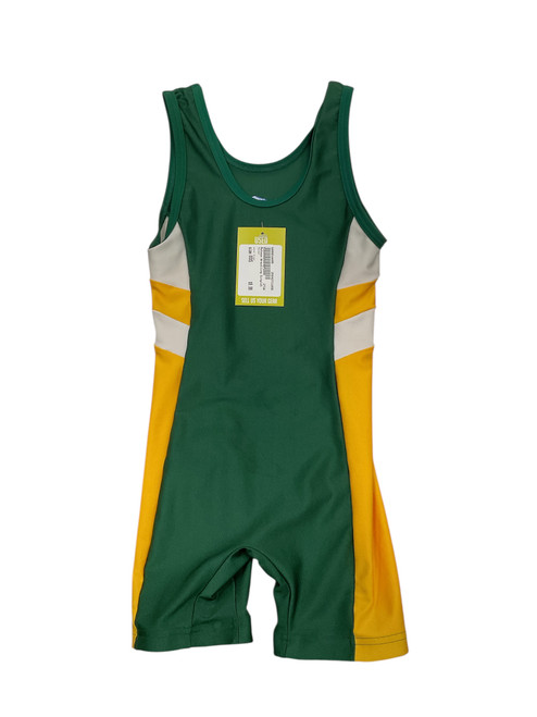 Vist Large View of Product Image Which is Used Matman Wrestling Singlet Green Adult XXXS