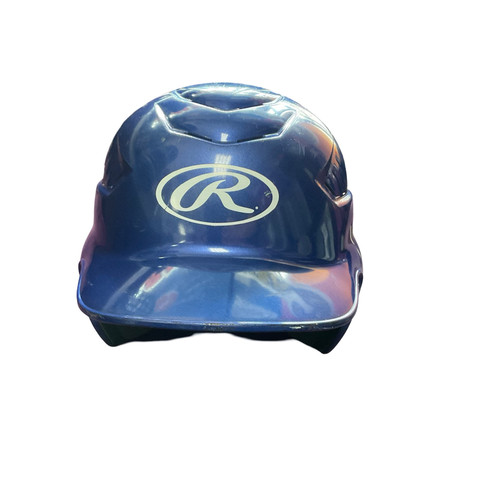 Vist Large View of Product Image Which is Used Rawlings BAT HELMET SZ 6 1/2-7 1/2 L Batting Helmet No Mask Navy Blue LG 11794-S000259355
