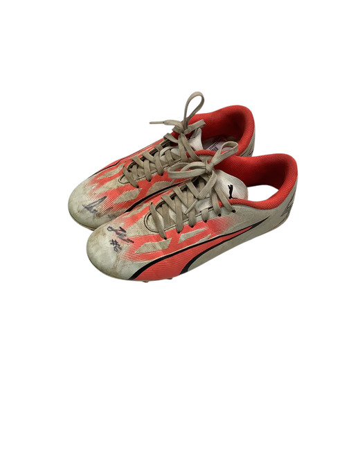 Vist Large View of Product Image Which is Used Soccer Cleats White Junior 04