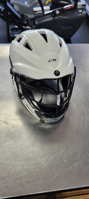 Vist Large View of Product Image Which is Used Cascade CS Lacrosse Helmet White One Size 11497-S000147957