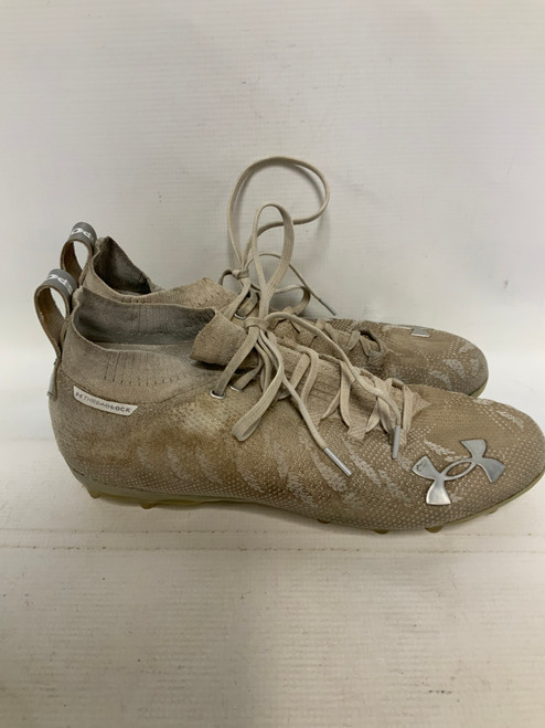 Used Under Armour SPOT LIGHT Adult FB Cleats Grey Senior 11.5 11823-S000030847