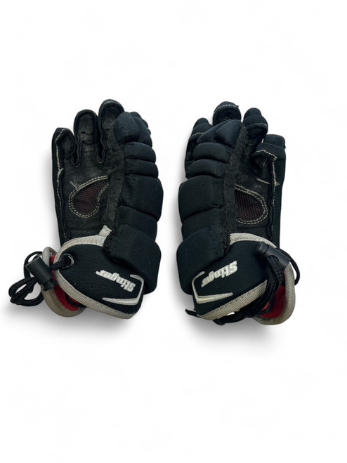 Used STX STINGER Lacrosse Gloves Junior Black 8" 11863-S000021461