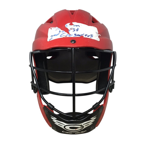 Used Cascade CS Lacrosse Helmet Red One Size