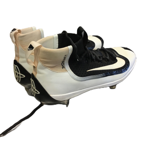Used Nike 749359-010 BB/SB Cleats Black And White Senior 9.5 11730-S000064364