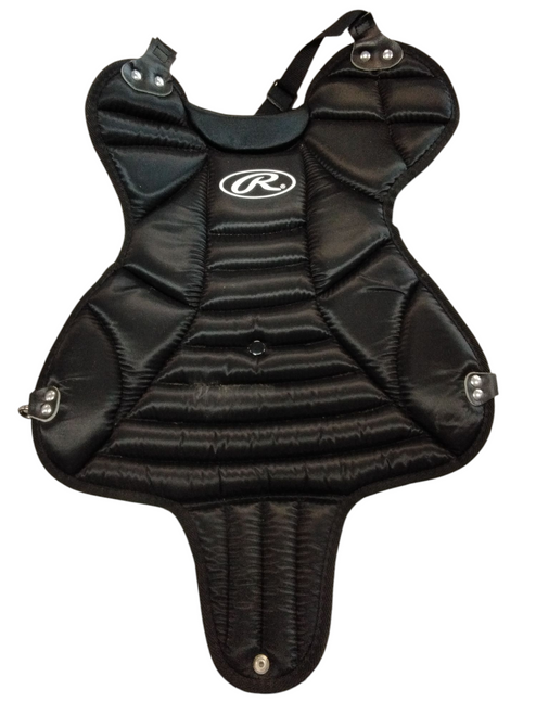 Vist Large View of Product Image Which is Used Rawlings LLBP-1 Catchers Chest Protector Black Youth