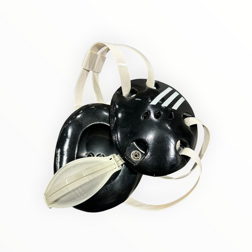 Vist Large View of Product Image Which is Used Wrestling Headgear Black