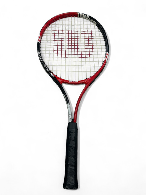 Used Wilson ROGER FEDERER Junior Tennis Racquet Red 25" 11863-S000021524 Vist Large View of Product Image Which is Used Wilson ROGER FEDERER Junior Tennis Racquet Red 25"
