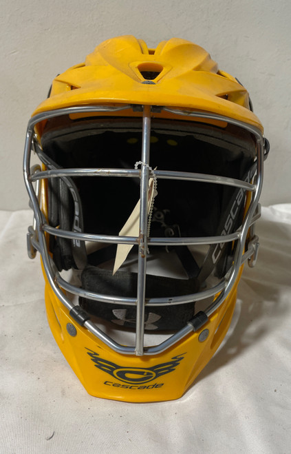 Vist Large View of Product Image Which is Used Cascade R Lacrosse Helmet Gold Fits all 11735-S000346502