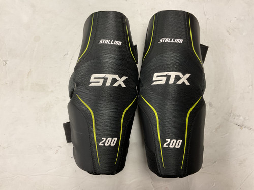 Vist Large View of Product Image Which is Used STX STALLION 200 Lacrosse Arm Pads/Guards Black LG 11855-S000183506