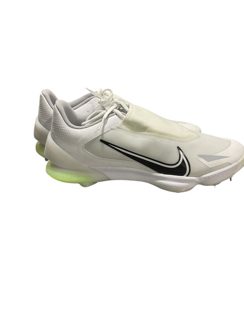 Used Nike TROUT METAL CLEATS BB/SB Cleats White Senior 12 11834-S000034734