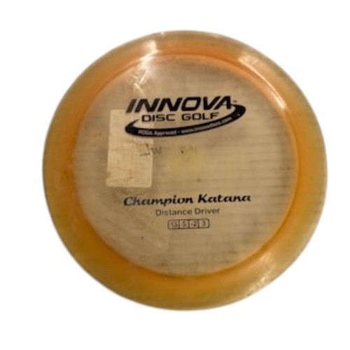 Vist Large View of Product Image Which is Used Innova CHAMPION KATANA Disc Golf Driver Orange 11406-S000104639