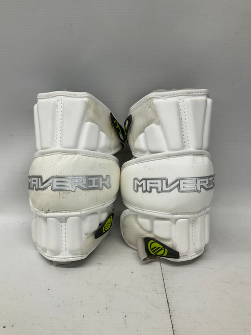 Used Maverik M4 Lacrosse Arm Pads/Guards White LG 11836-S000025363