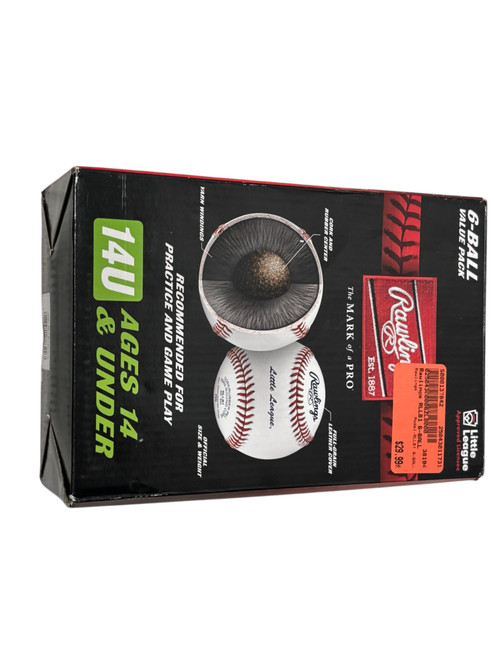 New Rawlings RLLB1 Baseballs - 6 pk 11731-S000137841