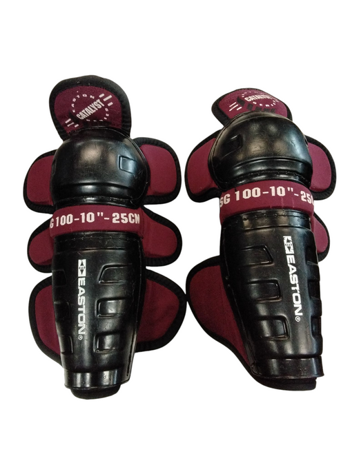 Vist Large View of Product Image Which is Used Easton SG100 Youth Shin Guards Black 10" 11866-S000023277