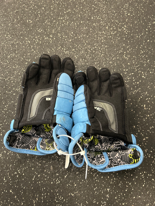 Used Brine KING Lacrosse Gloves Mens Carolina Blue 12" 11726-S000280095