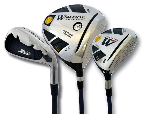 TOMAHAWK DRIVER
The Dynamic Energy Core redistributes weight to raise MOI
for exceptional forgiveness and increased energy transfer
at impact. Dual weighting helps balance clubhead for
reduced spin rates and optimizes launch angle. The
progressive face thickness provides a trampoline effect
producing greater ball velocity and extreme distance.
Maximized bulge and roll enhances gear effect creating
straighter shots on off-center ball strikes.
PRO EDGE FAIRWAY WOODS
Progressive face thickness provides a trampoline effect
at impact producing greater ball velocity and extreme
distance off the club face.
Designed with expanded sweet spot from heel-to-toe for
increased forgiveness and easy launch off any fairway or
deep rough.
J LEGACY IRONS
Iron heads provide optimum balance accompanied by a
larger sweet spot. This helps players drive the ball longer,
straighter, and with more consistency off the tee box and fairway. Vist Large View of Product Image Which is TOMAHAWK DRIVER
The Dynamic Energy Core redistributes weight to raise MOI
for exceptional forgiveness and increased energy transfer
at impact. Dual weighting helps balance clubhead for
reduced spin rates and optimizes launch angle. The
progressive face thickness provides a trampoline effect
producing greater ball velocity and extreme distance.
Maximized bulge and roll enhances gear effect creating
straighter shots on off-center ball strikes.
PRO EDGE FAIRWAY WOODS
Progressive face thickness provides a trampoline effect
at impact producing greater ball velocity and extreme
distance off the club face.
Designed with expanded sweet spot from heel-to-toe for
increased forgiveness and easy launch off any fairway or
deep rough.
J LEGACY IRONS
Iron heads provide optimum balance accompanied by a
larger sweet spot. This helps players drive the ball longer,
straighter, and with more consistency off the tee box and fairway.