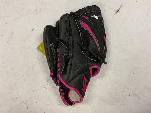 Used Mizuno FINCH Fastpitch Glove LH Throw Black And Pink 10" 11855-S000183594