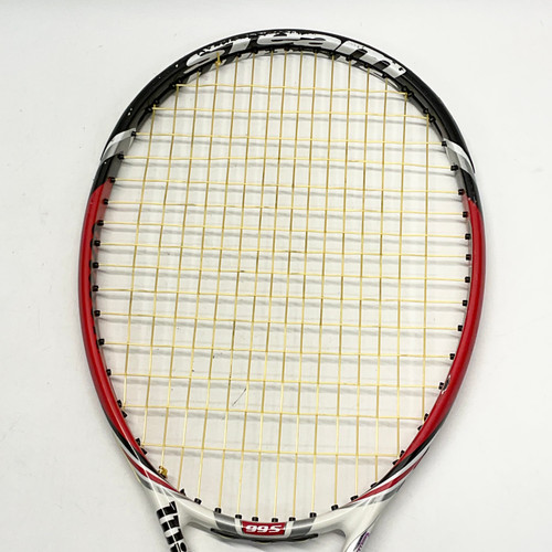 Vist Large View of Product Image Which is Used Wilson STEAM 99S Adult Tennis Racquet Red 4 1/4"