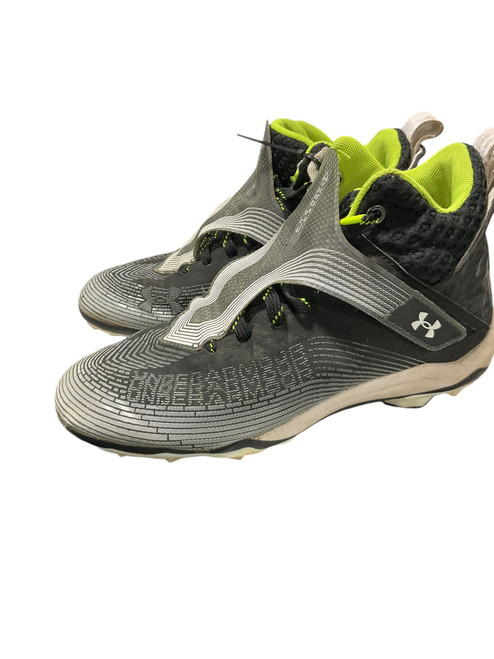 Vist Large View of Product Image Which is Used Under Armour Adult FB Cleats Black Senior 8