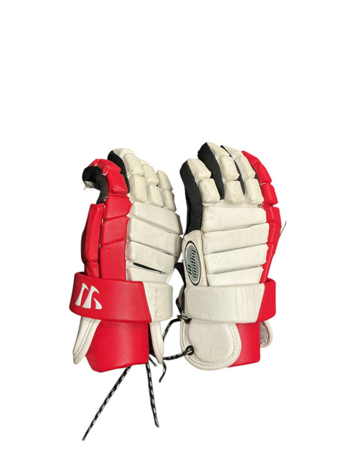 Vist Large View of Product Image Which is Used Warrior HYPNO III Senior Gloves White/Black/Red 10"