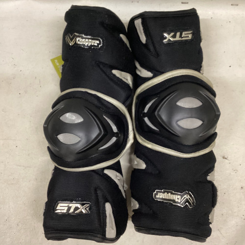 Used STX CHOPPER Lacrosse Arm Pads/Guards Black LG 11725-S000484711