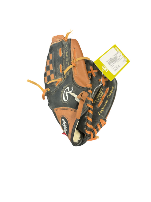 Vist Large View of Product Image Which is Used Rawlings PLAYER SERIES BB/SB Glove RH Throw Black 9 1/2"