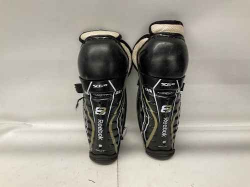 Used Reebok SC87-10 SHIN GUARDS Youth Shin Guards Black 9" 11836-S000025386