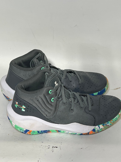 Vist Large View of Product Image Which is Used Under Armour Basketball Shoes Y Royal Blue Junior 05 11843-S000013355