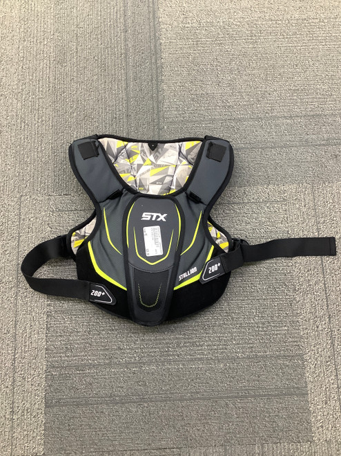 Vist Large View of Product Image Which is Used STX STALLION Lacrosse Shoulder Pads Black MD