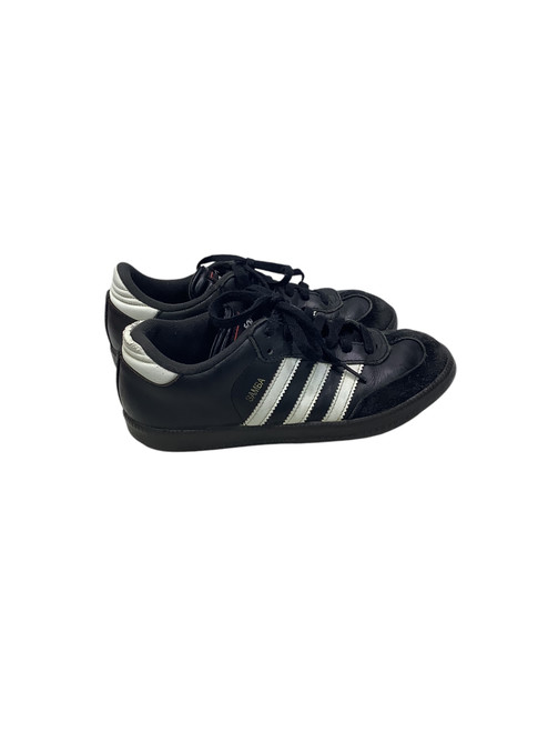 Vist Large View of Product Image Which is Used Adidas Soccer Indoor Shoes Black Junior 03.5