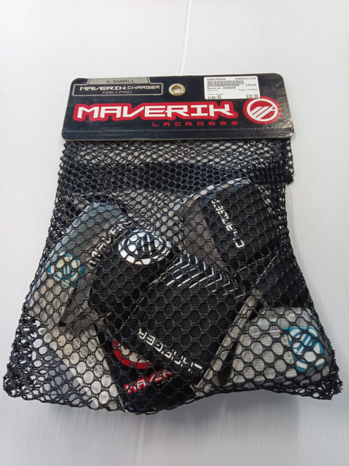 Vist Large View of Product Image Which is New Maverik CHARGER Lacrosse Arm Pads/Guards Black XS