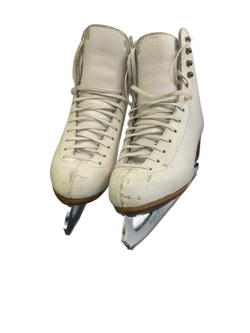 Vist Large View of Product Image Which is Used Jackson CUIR LEATHER WomensFigure Skate White Senior 5