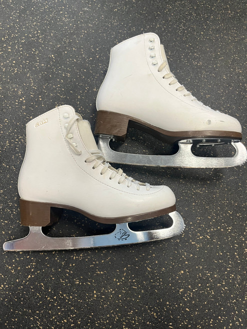 Used GAM FIGURE SKATES WomensFigure Skate White Senior 7.5 11774-S000080378